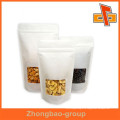 Fábrica de China productos de venta caliente bolsa de papel de arroz con ventana para dulces y nueces por encargo